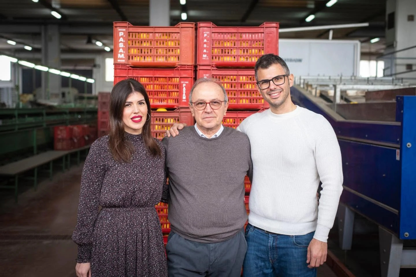 La famiglia Magliocco nel magazzino PASAM